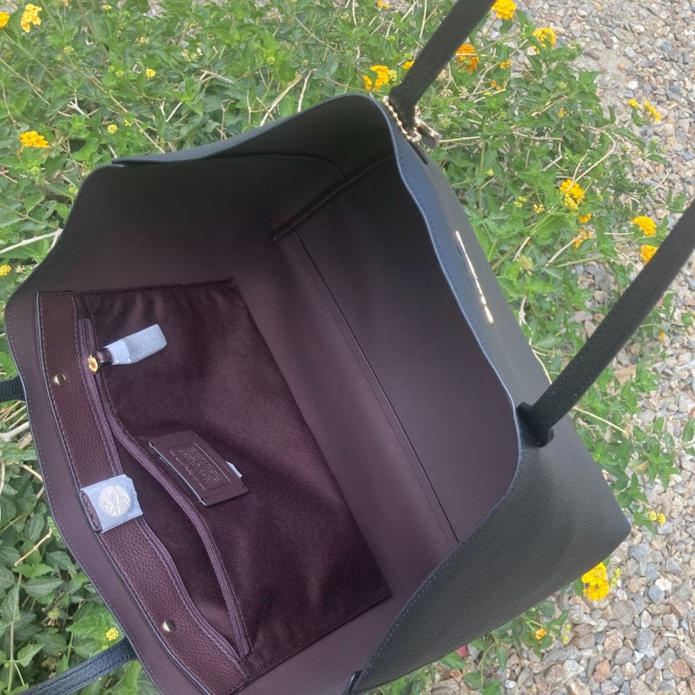 COACH Black Large Tote - Picture 3 of 4